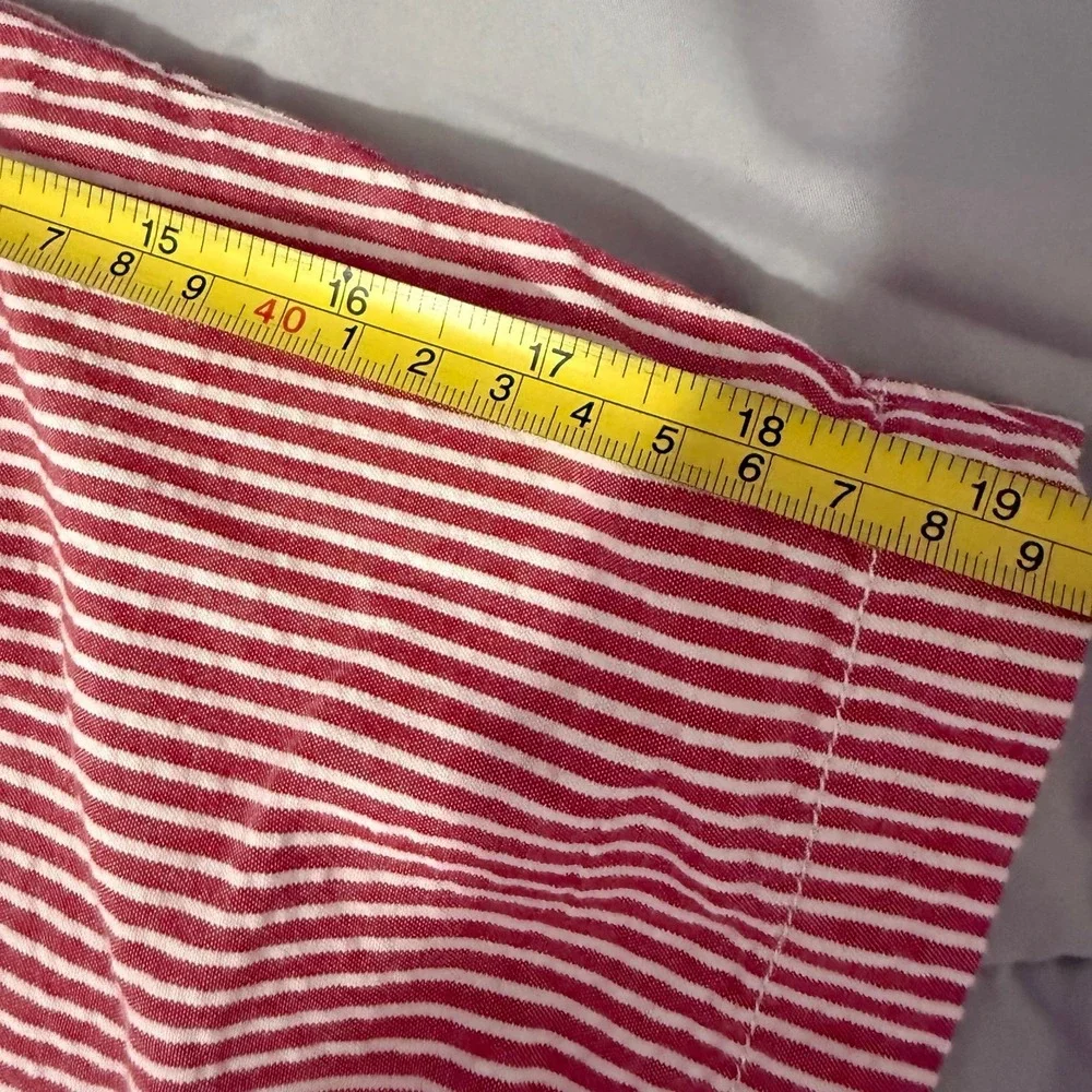 Polo Ralph Lauren Men's Classic‎ Fit Chino Shorts White red Pinstriped size 33